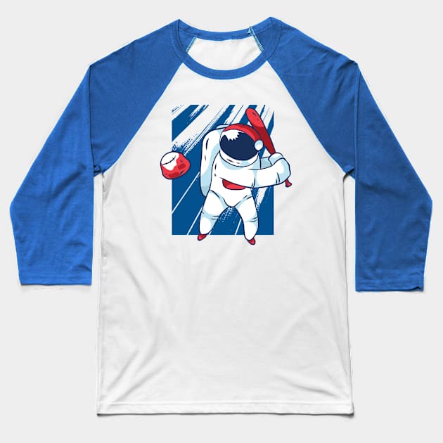 Baseball Astronaut Baseball T-Shirt by MajorCompany